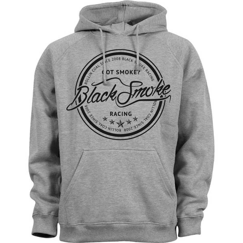 Black Smoke Stamp Hoodie