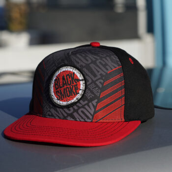 Kids Snapback Cap - Racing Black Smoke Logotyp
